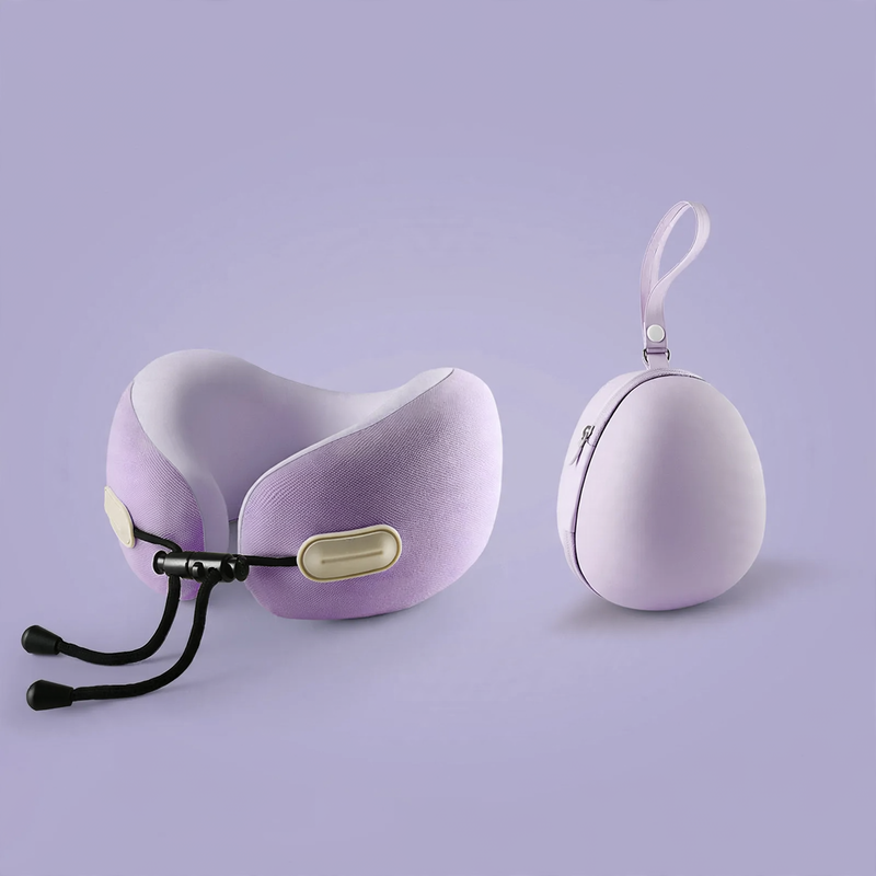 Memory foam neck support pillow with pocket