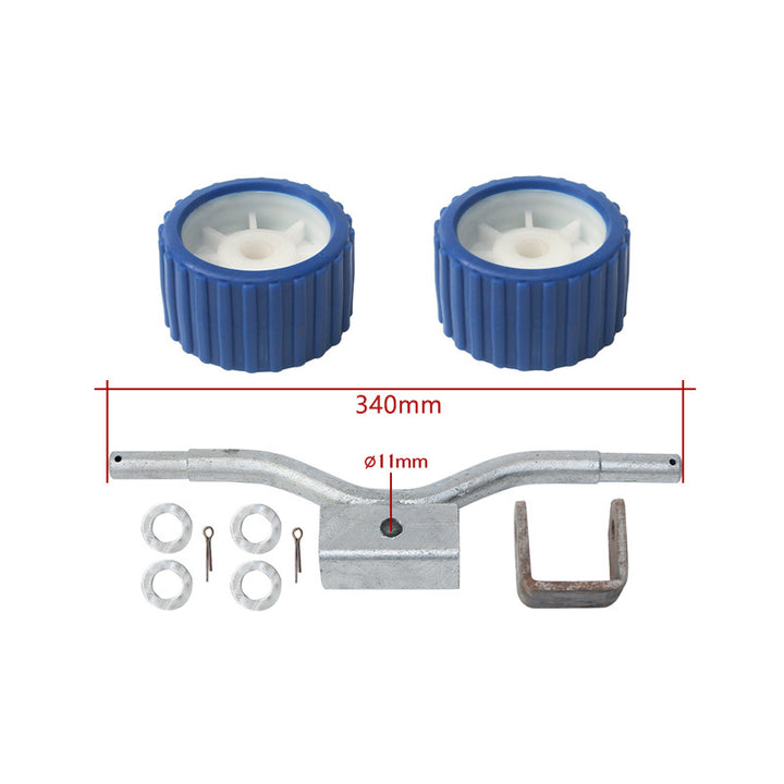 Boot trailer wheels and axles