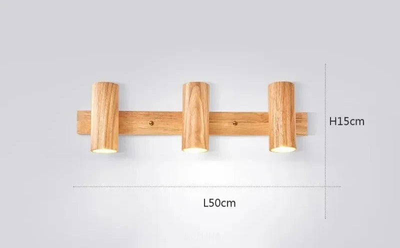 Modern Wall Lamp made of Walnut Wood - Scandinavian LED Wall Lamp for Living Room & Dining Room | Kalsten