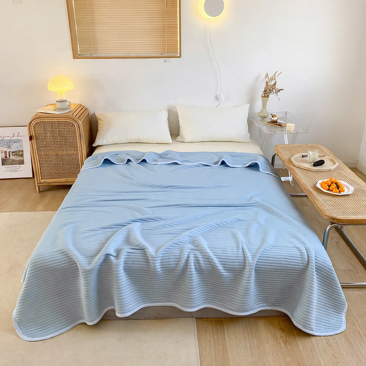 Cotton summer blanket, machine washable
