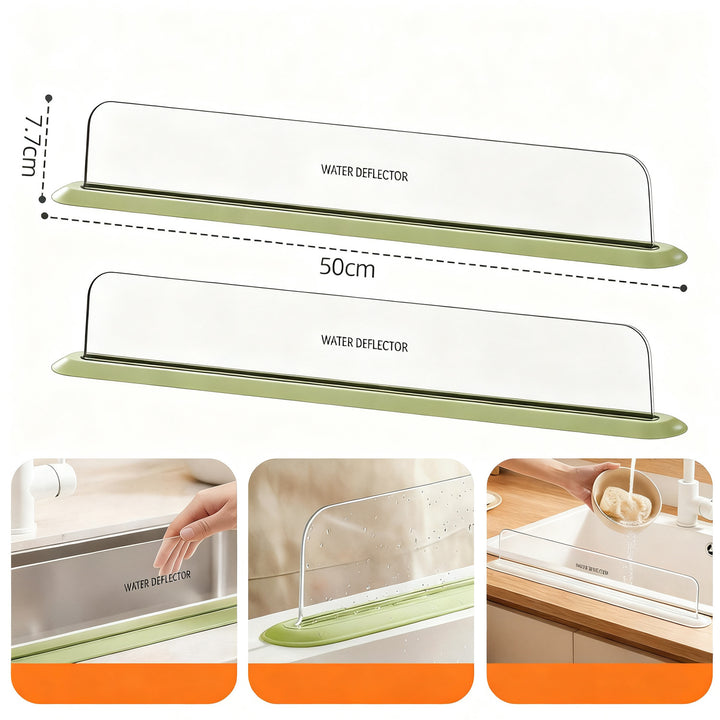 Silicone splash guard for sink