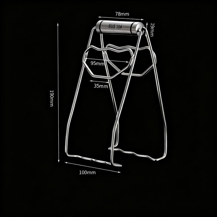Stainless Steel Bowl Tongs with Heat Protection