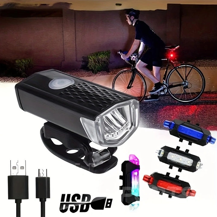 USB bicycle light with LED lighting