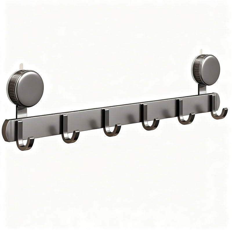 Aluminum suction cup wall hook, modern