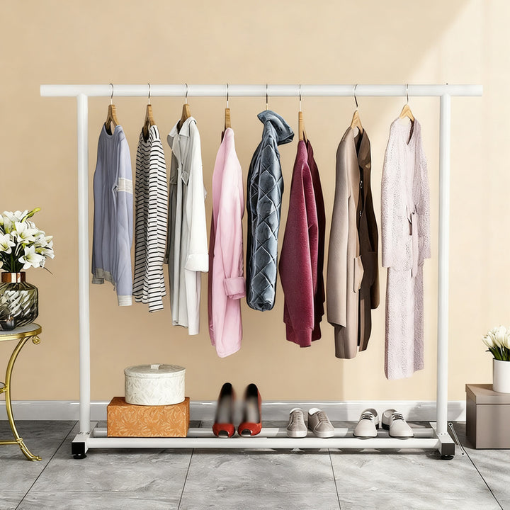 Standing laundry rack, one-piece, made of carbon steel