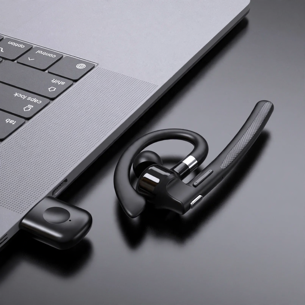 Mono Earhook Headphones for Business Calls