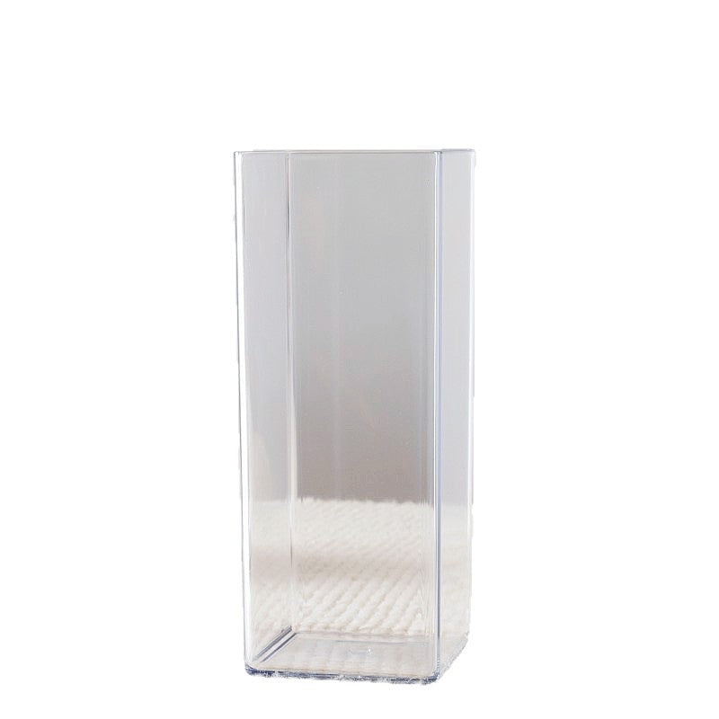 Glass cylinder flower vase, 18.5–28.5 cm, modern