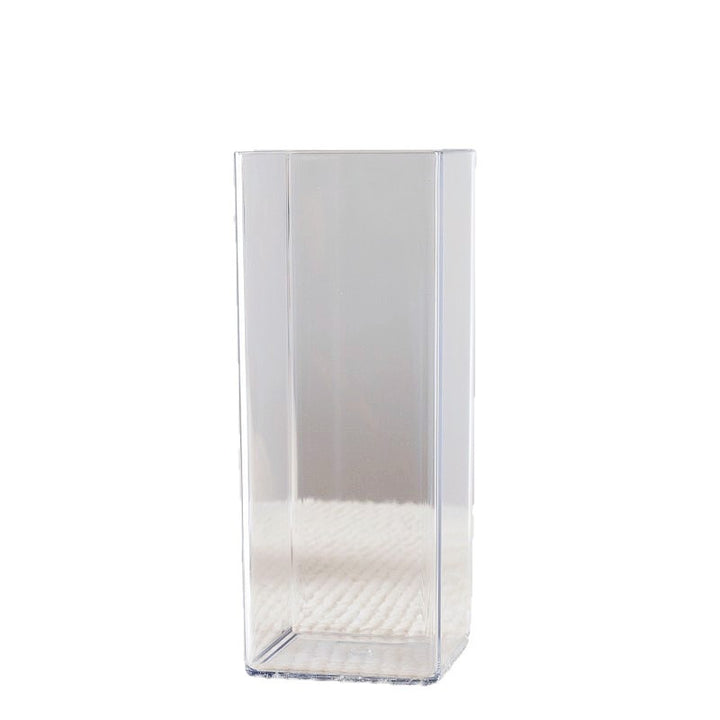 Glass cylinder flower vase, 18.5–28.5 cm, modern