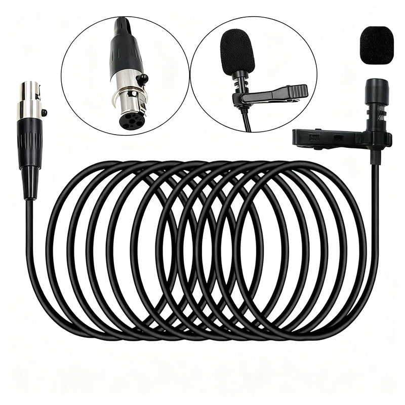 XLR adapter cable for wireless microphones, 3-pin/4-pin