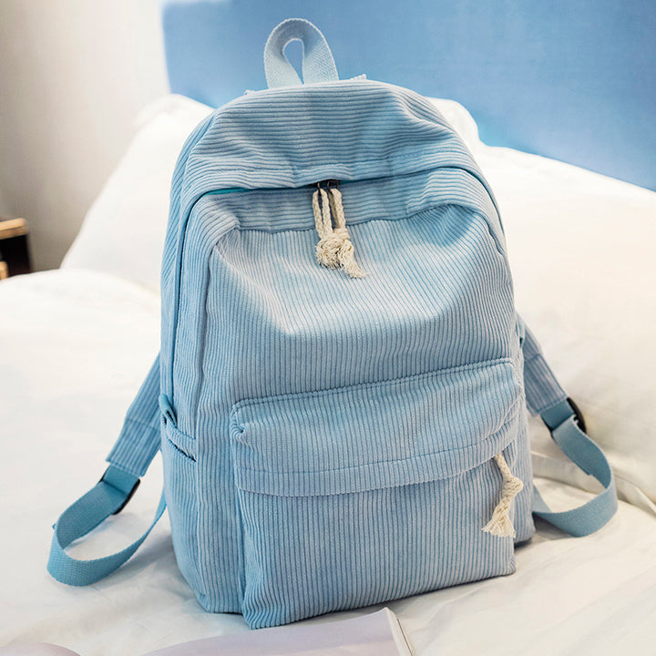 Corduroy backpack, 20–35 L, warming
