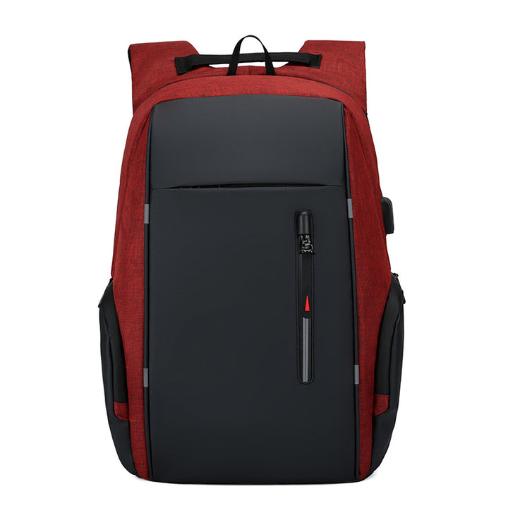 Business backpack with USB, 20–35 L, Oxford fabric