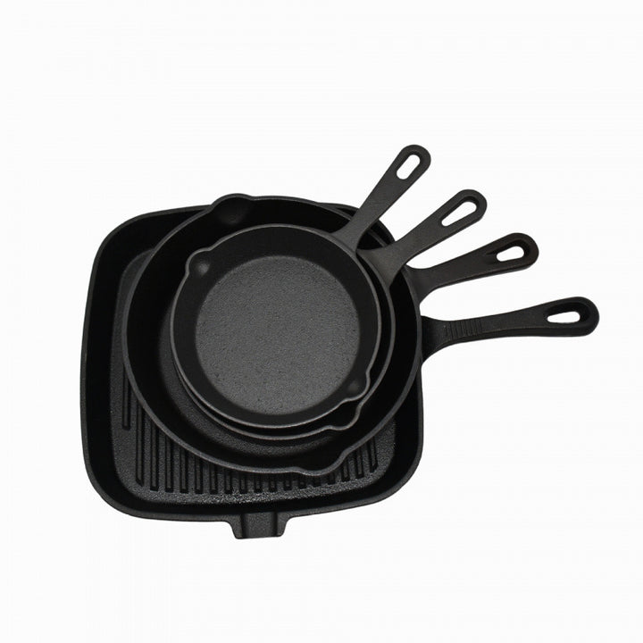 Cast Iron Frying Pan Set, 5-piece