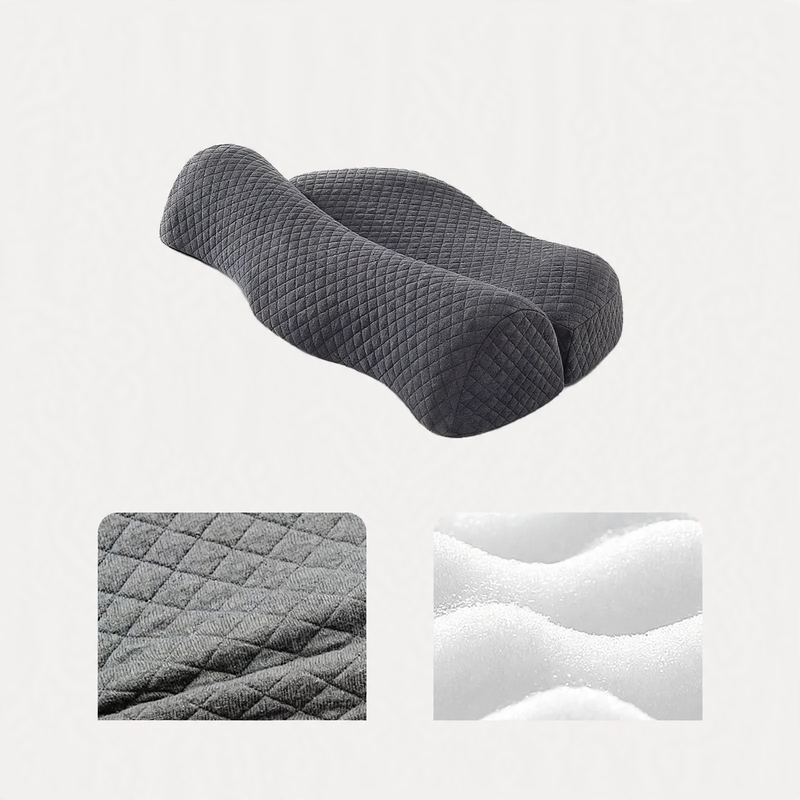 Memory foam neck support pillow with heating function