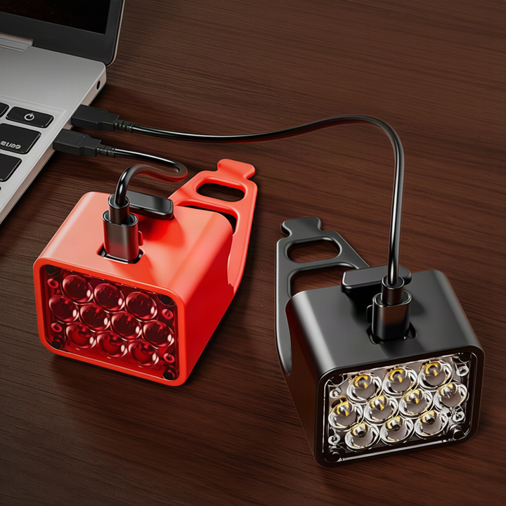 Bicycle light set with USB charging