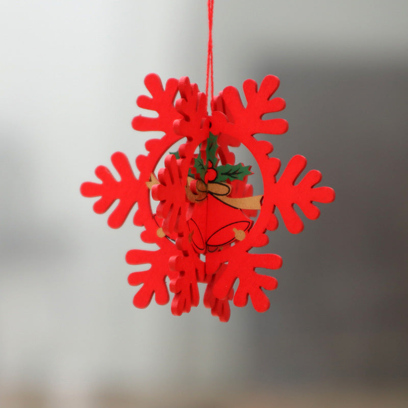 Wooden Christmas ornaments, laser engraved