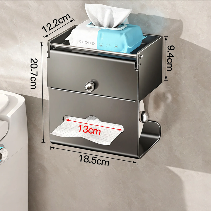 Toilet paper holder, 3-ply, model 010-048-A