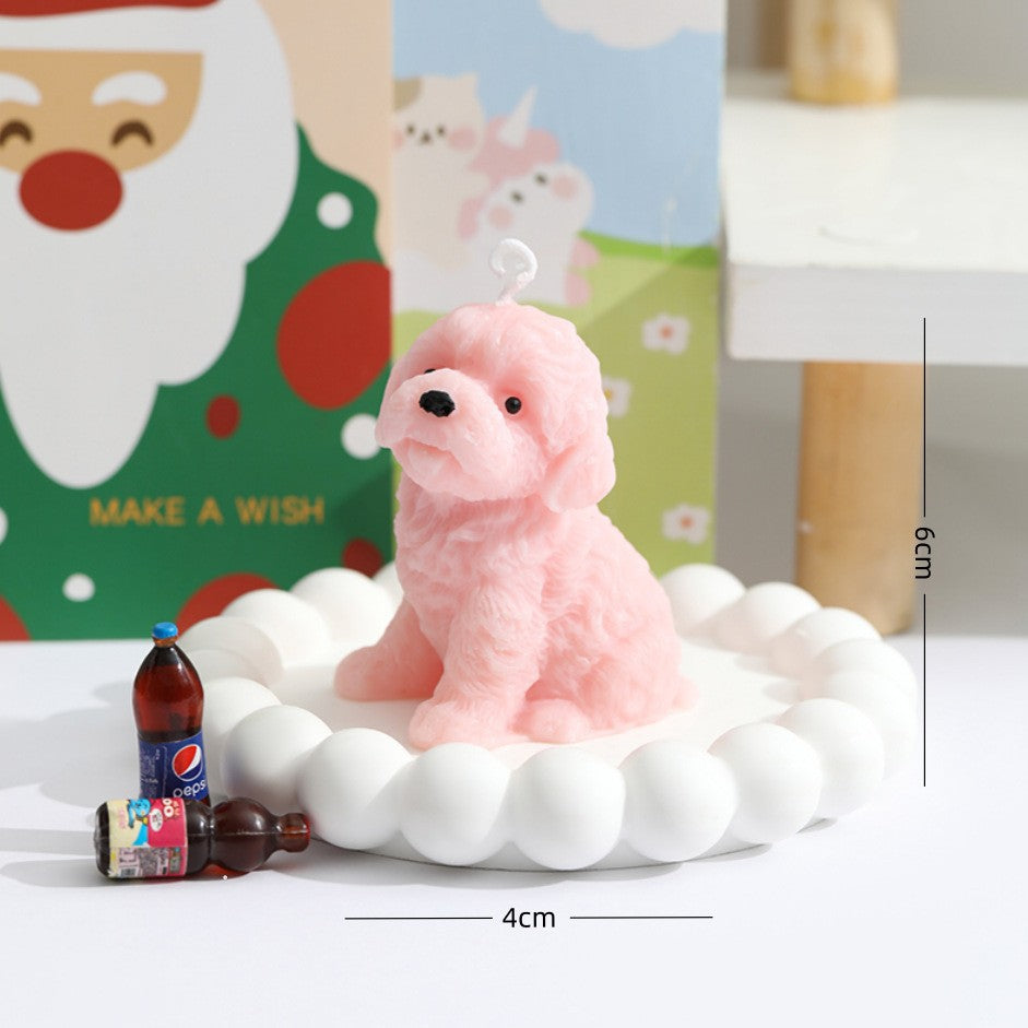 Scented candle teddy bear, soy wax mix