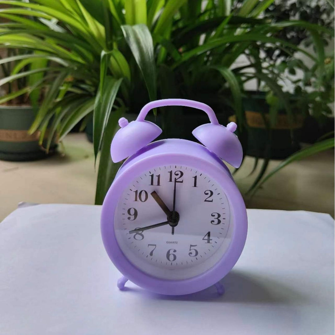 Alarm clock with hands and digital display, 4 cm thickness