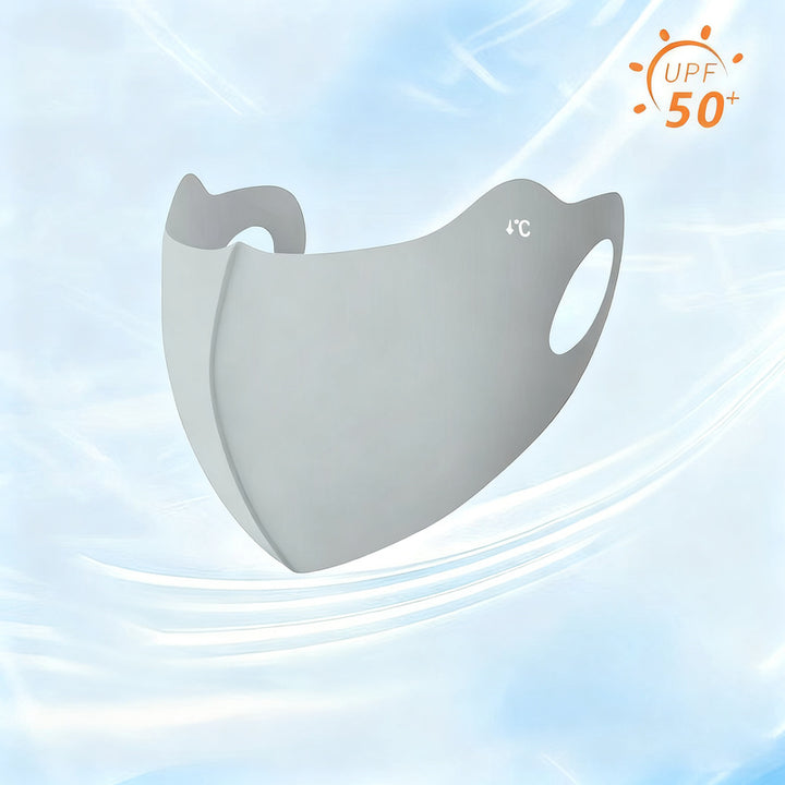 UV protection face mask with ear loops and neck protection