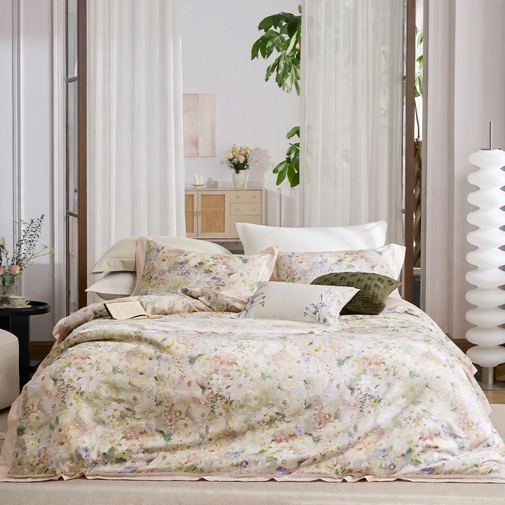 Bedding set 4-piece, long-staple cotton, French style