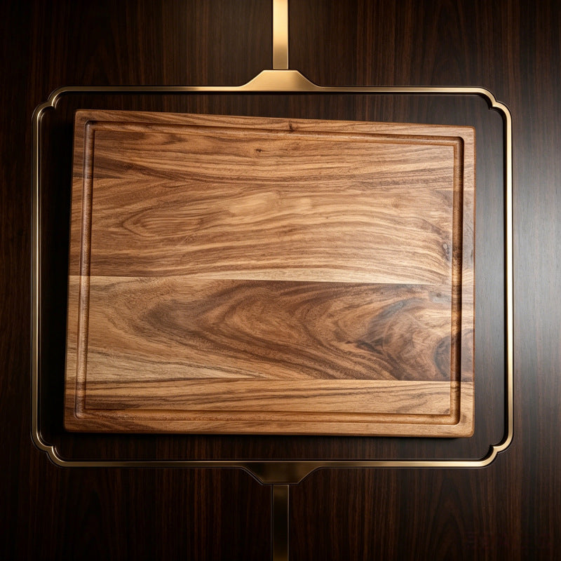 Wood cutting board, square, single or 3-piece set