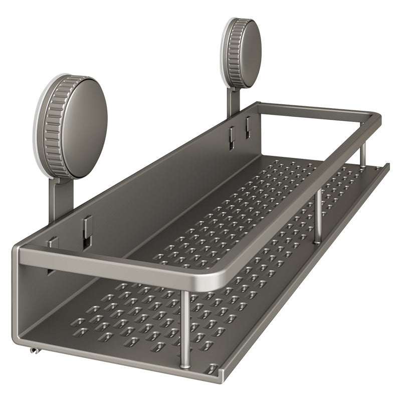Suction Cup Wall Shelf Bathroom, Space Aluminum