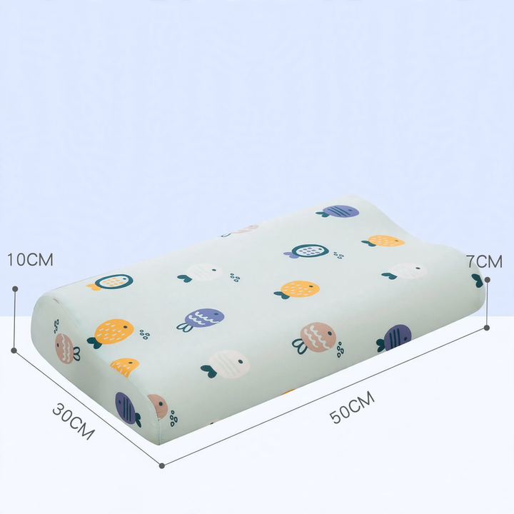 Kids' pillow with wave design made of memory foam