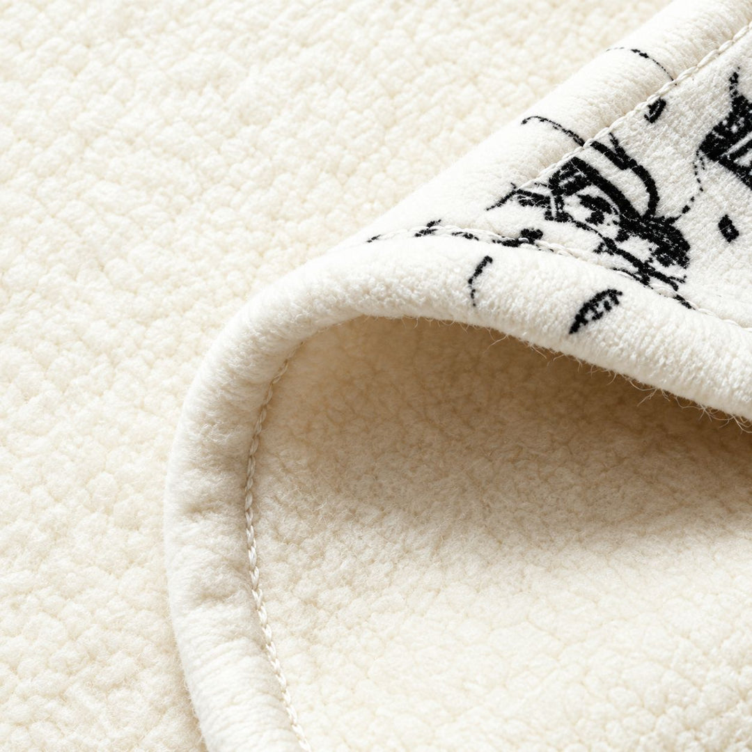 Maldecke made of lamb fleece for self-design
