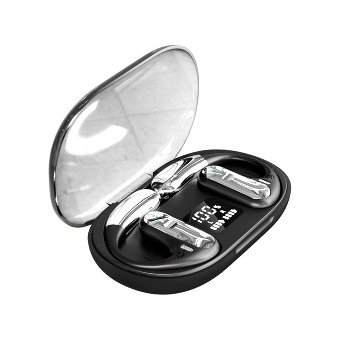 Wireless ear hook headphones with noise cancellation