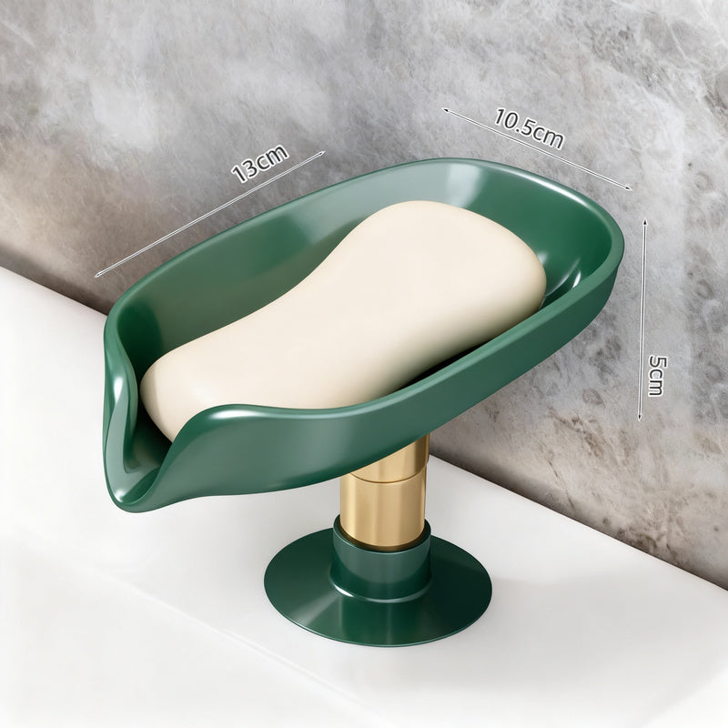Soap holder with suction cup, wall mounted