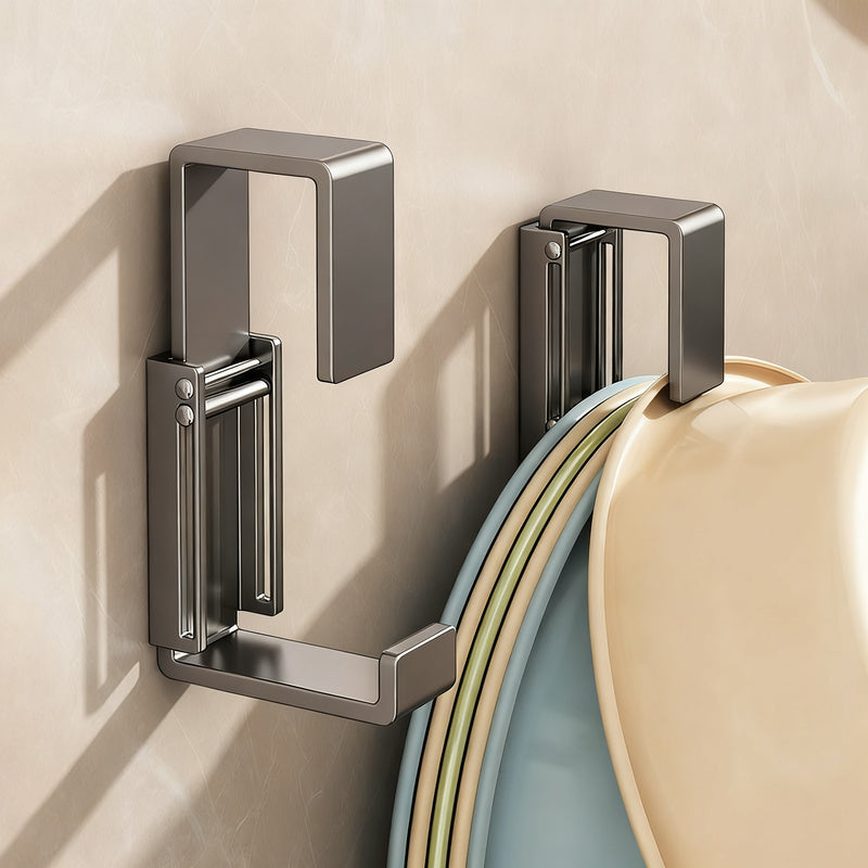 Retractable sink holder without drilling