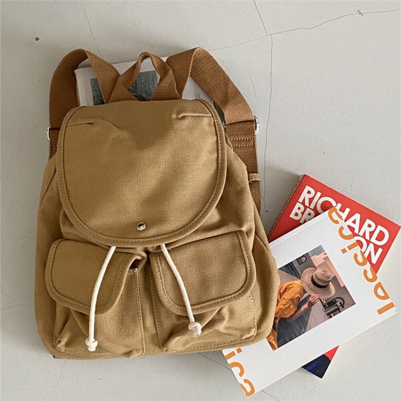 Backpack linen, abrasion-resistant, drawstring