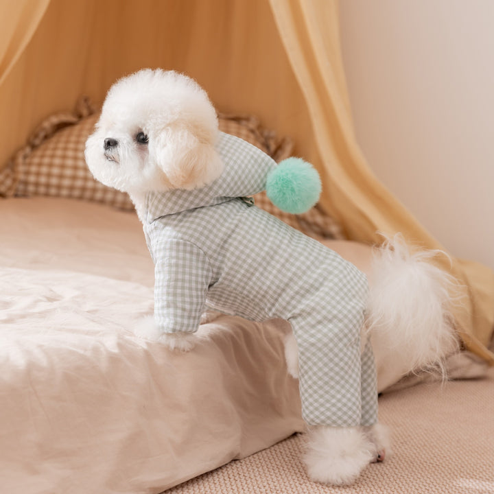 Dog jacket with four legs, cotton, padded