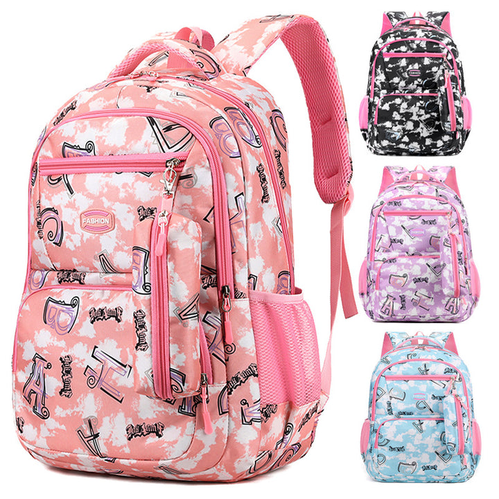 Backpack, 36–55 L, striped pattern, up to 16 inches