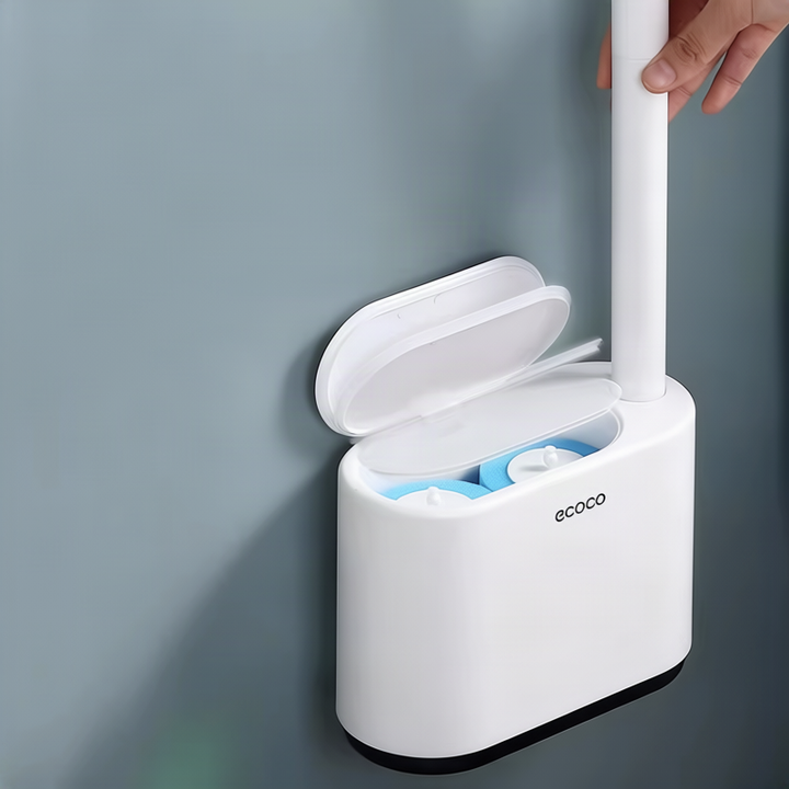 Disposable toilet brush with replacement heads