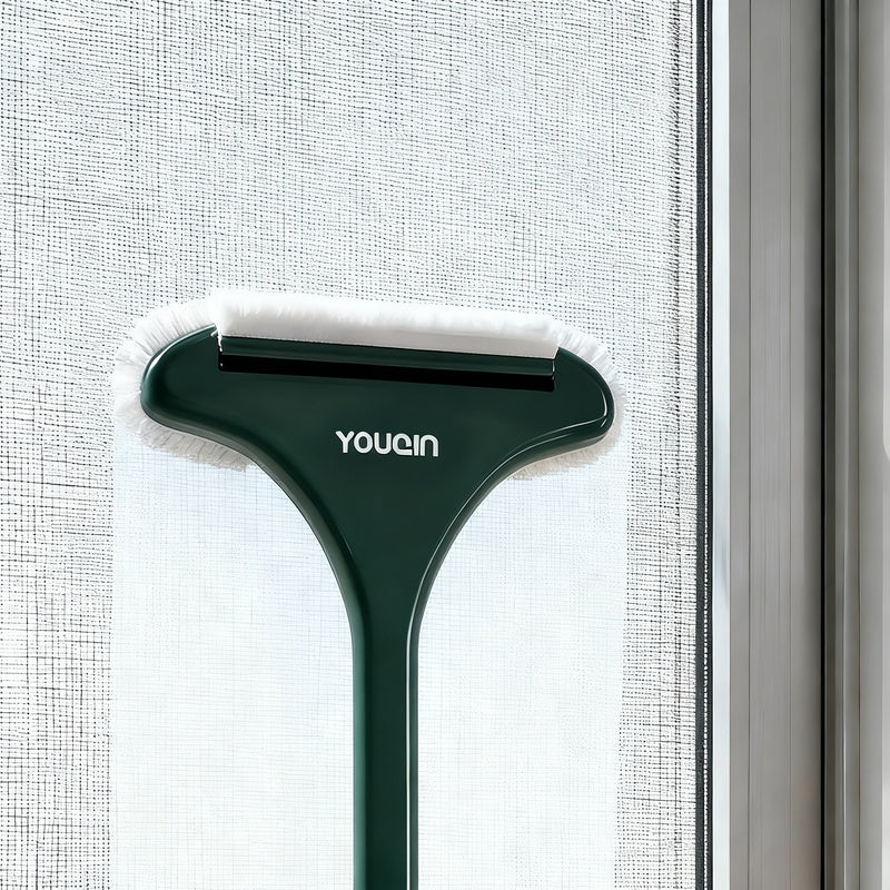 Fly screen cleaning brush, double-sided