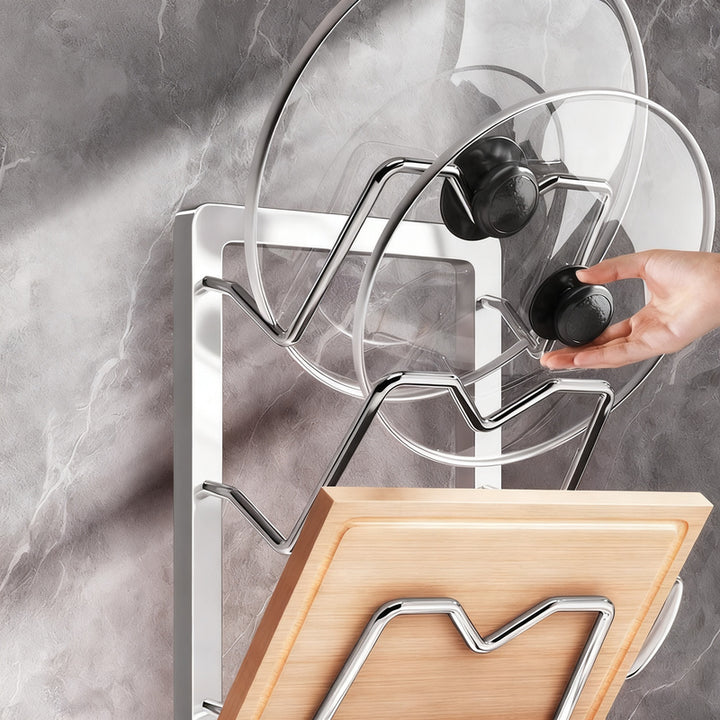 Stainless steel pot lid holder, multi-layer
