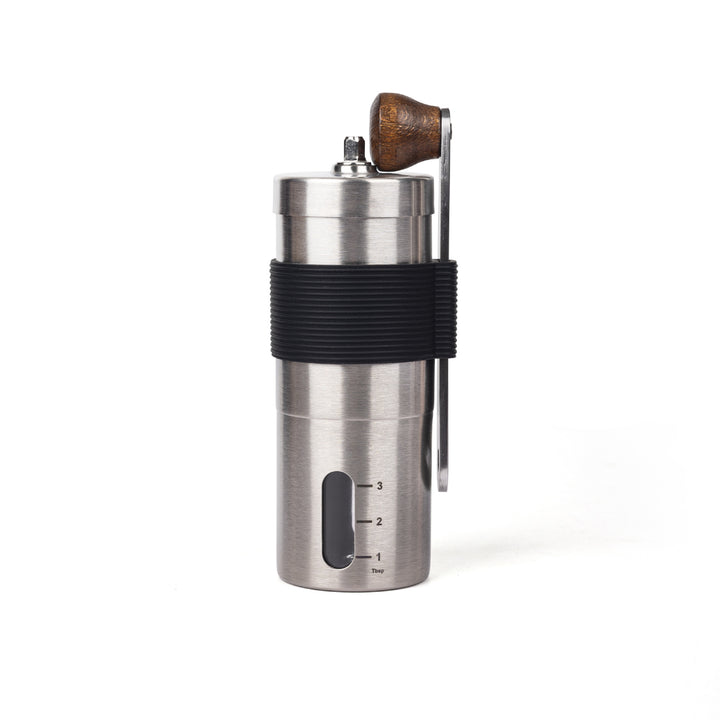 Hand coffee grinder made of stainless steel
