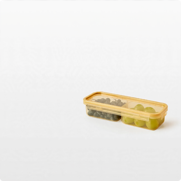 Plastic storage boxes, 200–900 ml