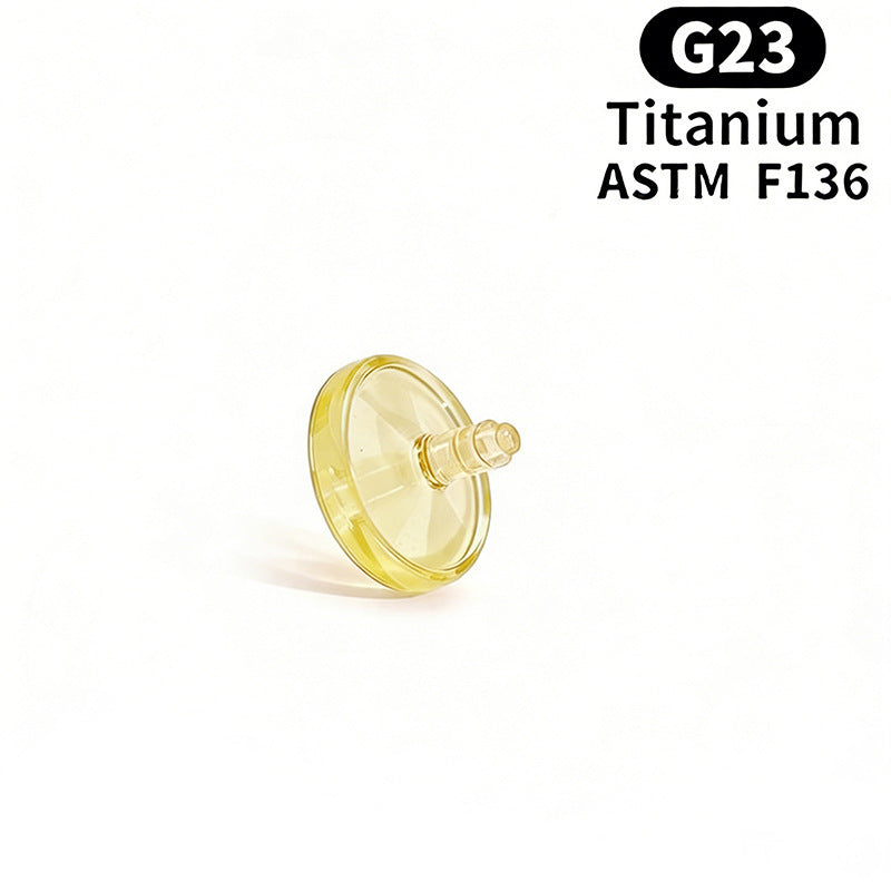Titan Piercing bar with internal thread
