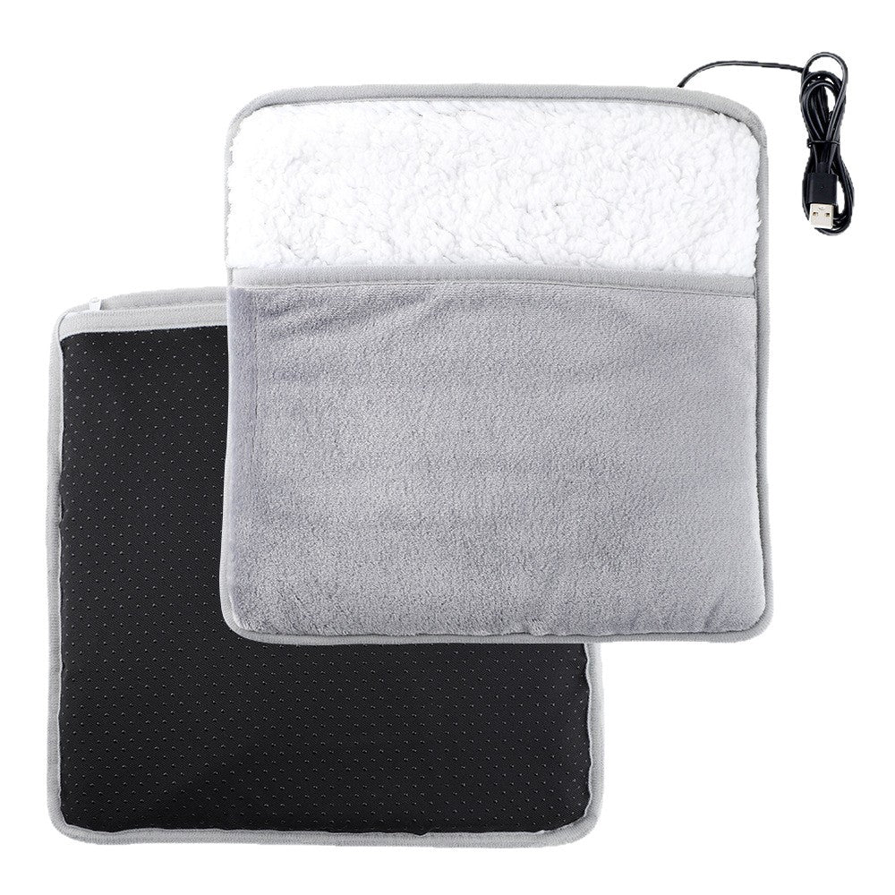 Foot warmer with push button switch