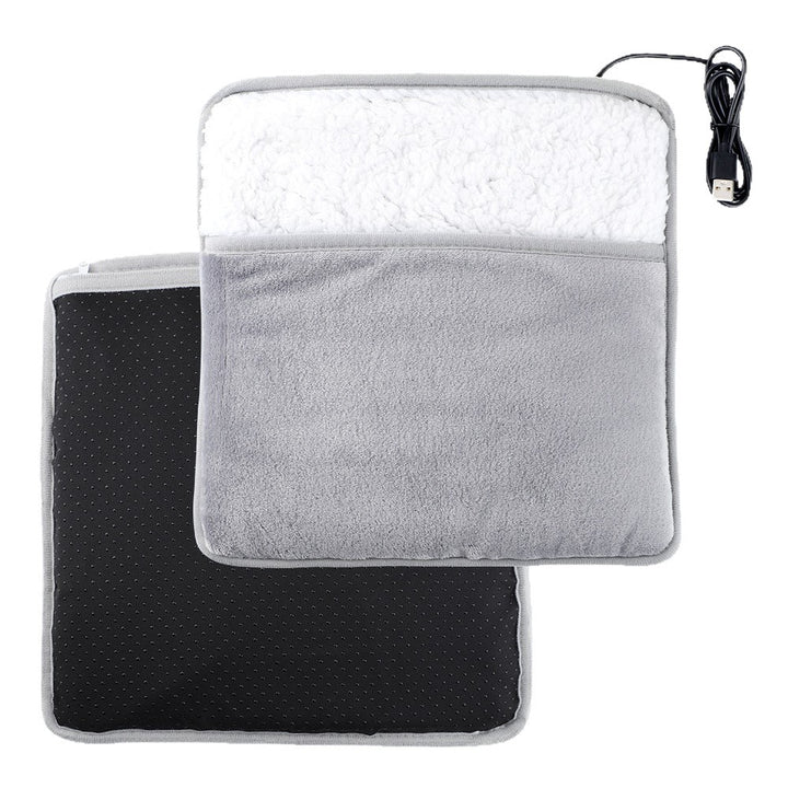Foot warmer with push button switch