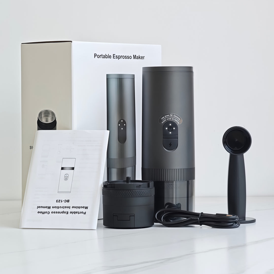 Espresso machine, portable, semi-automatic