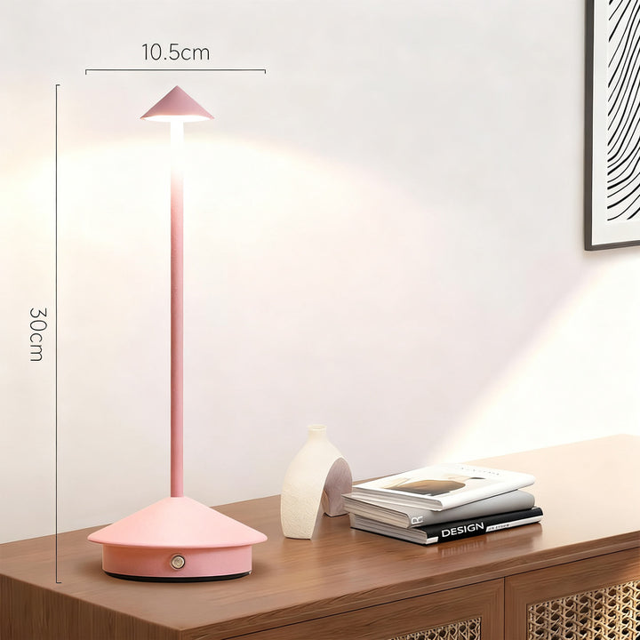 Mushroom bedside lamp with touch switch
