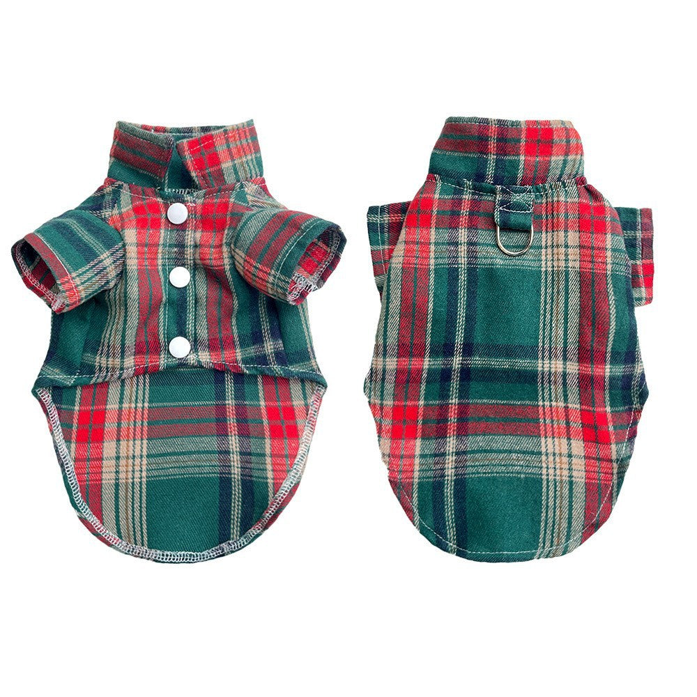 Pet shirt with collar, polyester, two legs