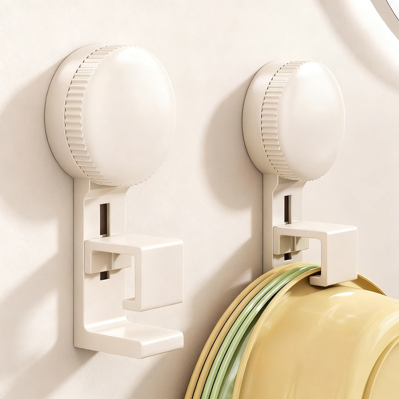 Suction cup sink hook, wall mountable