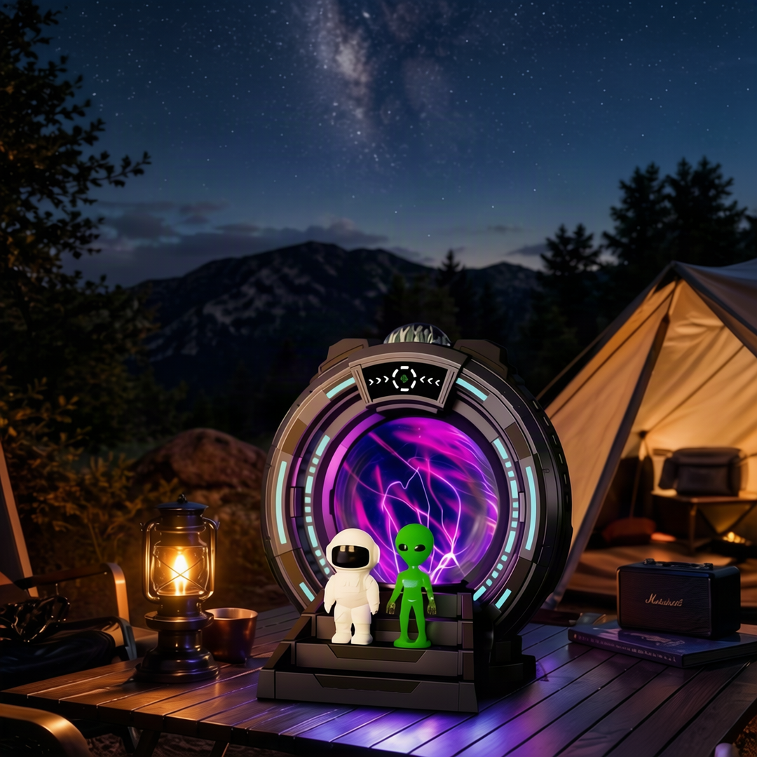Portal projection lamp with Bluetooth speaker