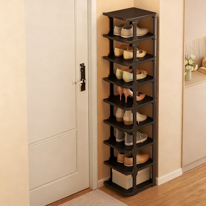 Plastic shoe rack, 9-layered