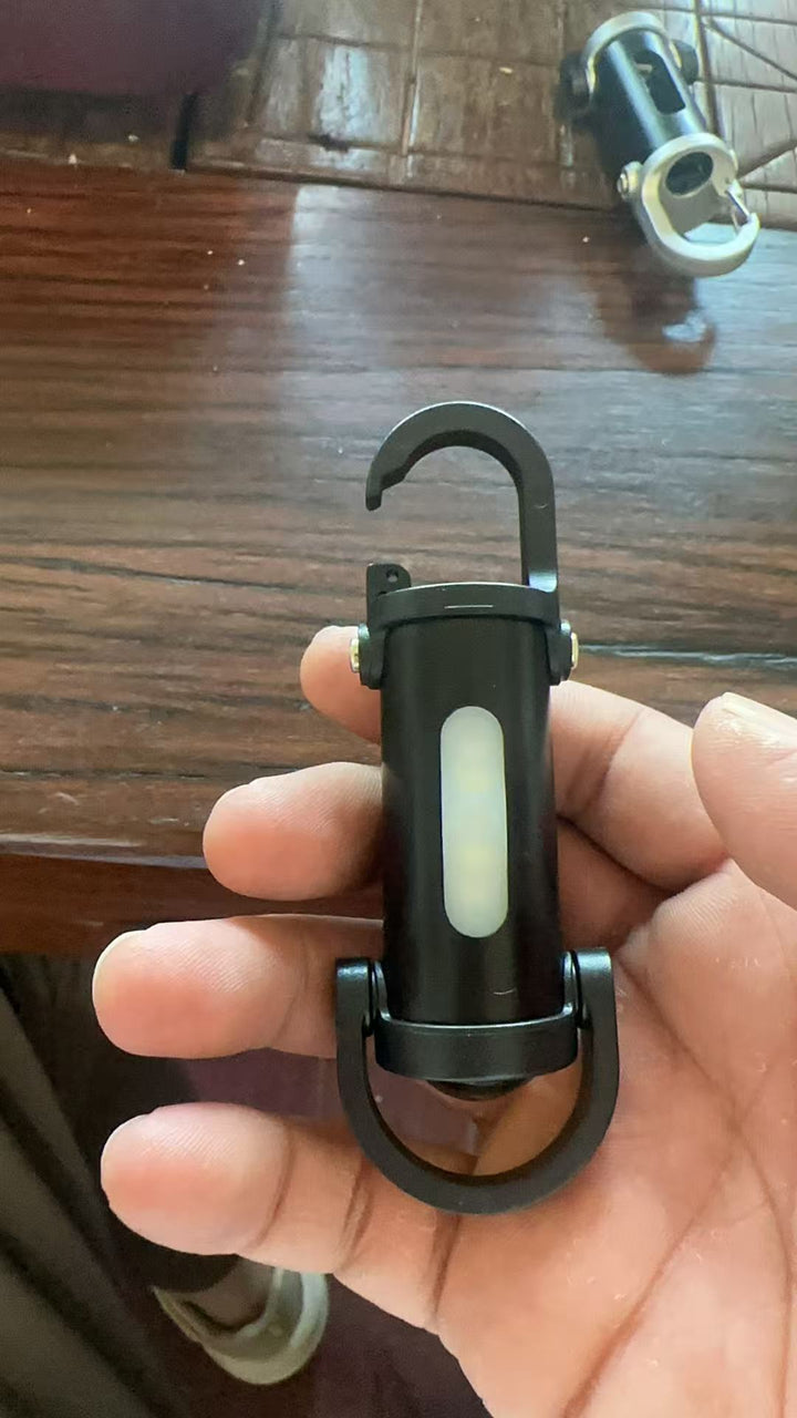 Mini flashlight with keychain, LED