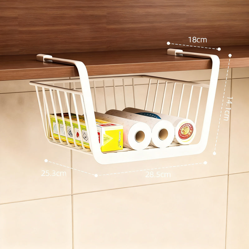 Extendable kitchen shelf made of steel, adjustable